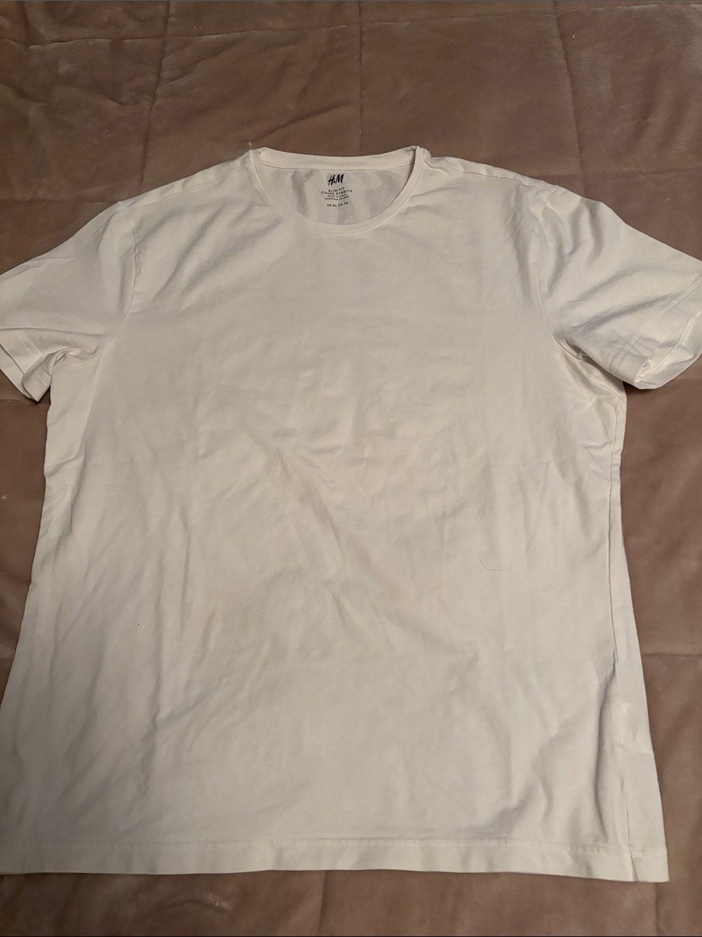 H&M White Short-Sleeve Crew Neck Tee worn once